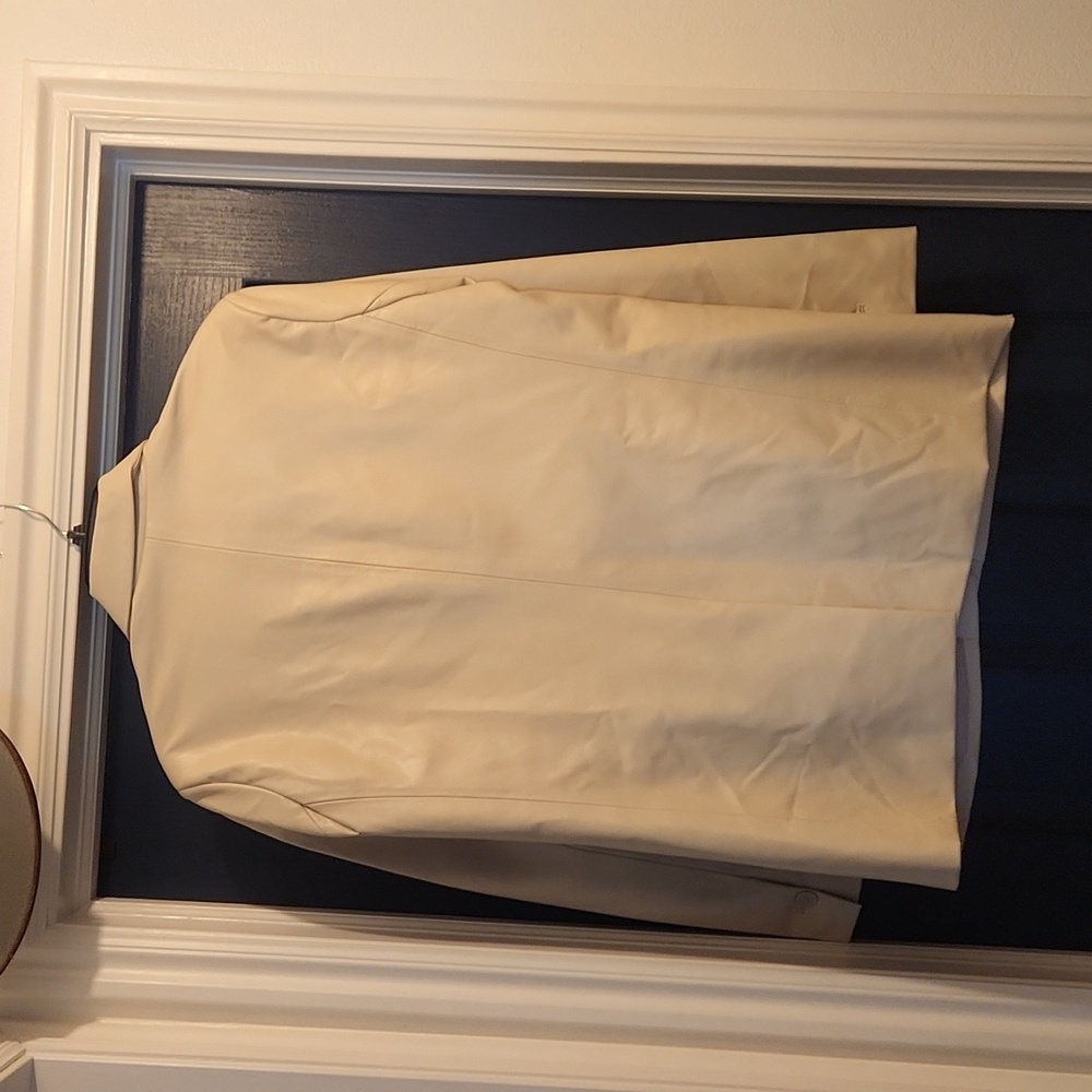L Steve Madden faux leather blazer Bone colored - Picture 3 of 5
